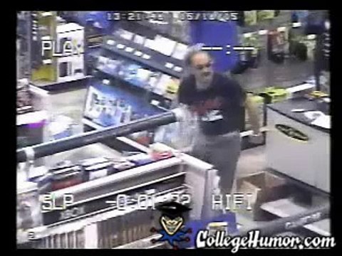 Un caissier avec le rythme dans la peau