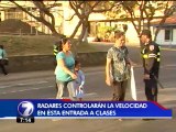 Radares de control de velocidad y 200 Oficiales de Tránsito vigilarán la entrada de clases
