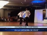 Dos bailarines demostraron que Costa Rica es potencia en salsa