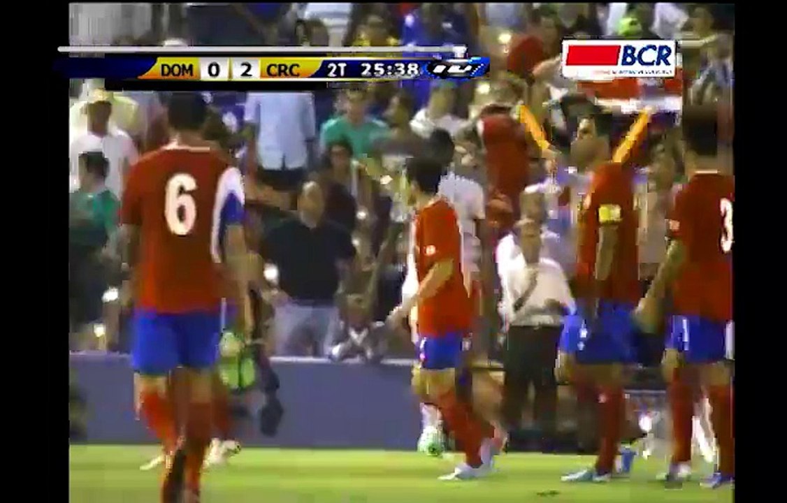 Gol: República Dominicana 0 - Costa Rica 2