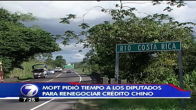 MOPT pide tiempo a diputados para renegociar crédito chino para ampliación de Ruta 32