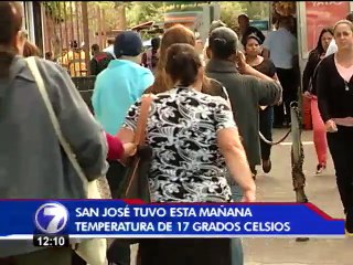 Josefinos vivieron una mañana helada este miércoles