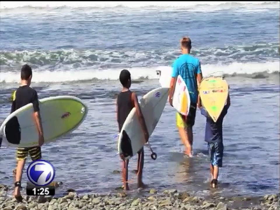 Noe Mar McGonagle realizó un campamento con futuros prospectos del surf