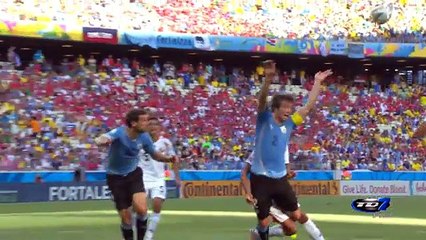 Uruguay gana 1-0 ante Costa Rica al finalizar el primer tiempo