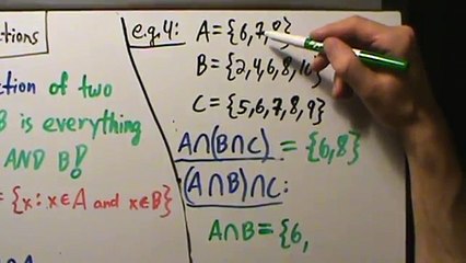 Intermediate Algebra - Set Intersections - Example 4