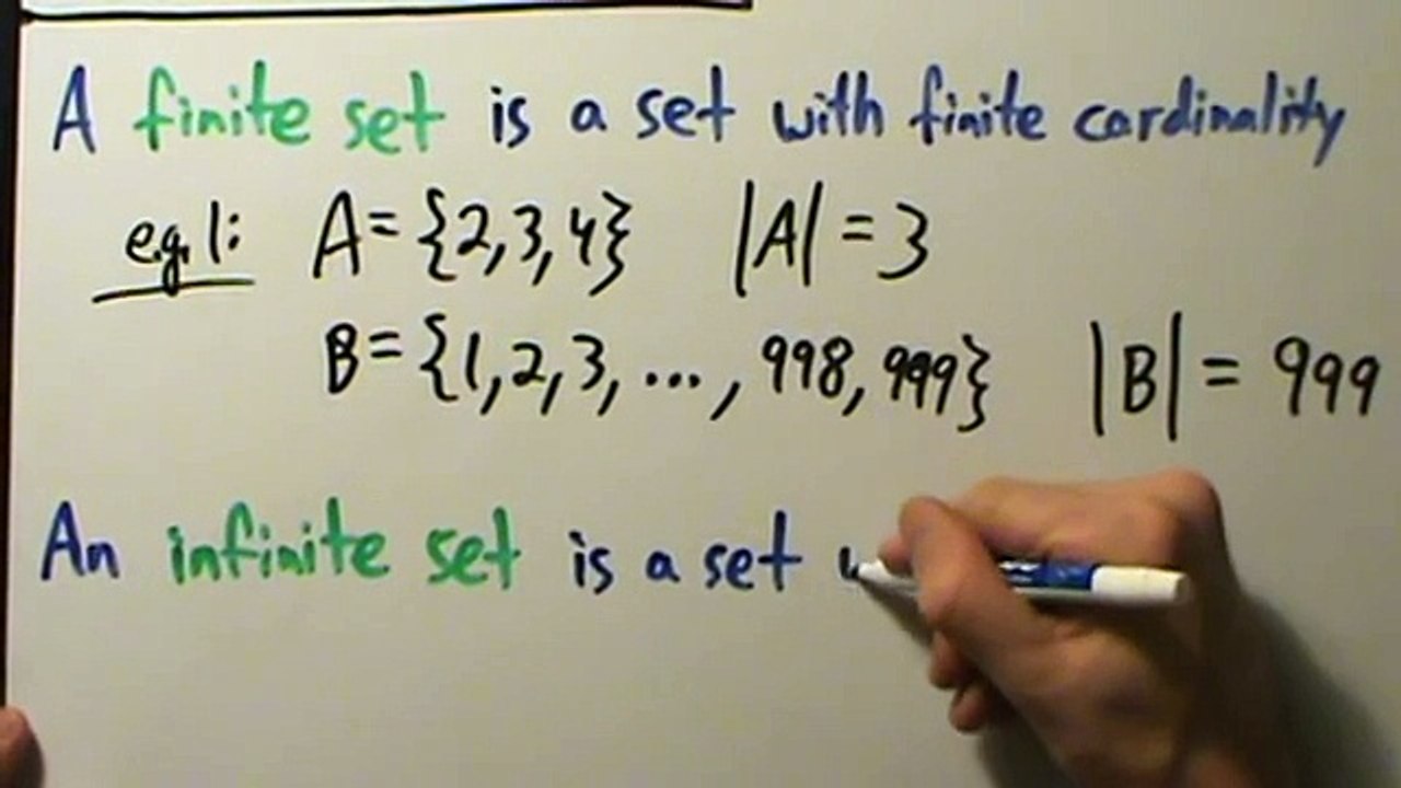 Intermediate Algebra - Cardinality of Sets - Two Examples