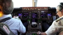 Cockpit - Boeing 747-400 Landing in Anchorage