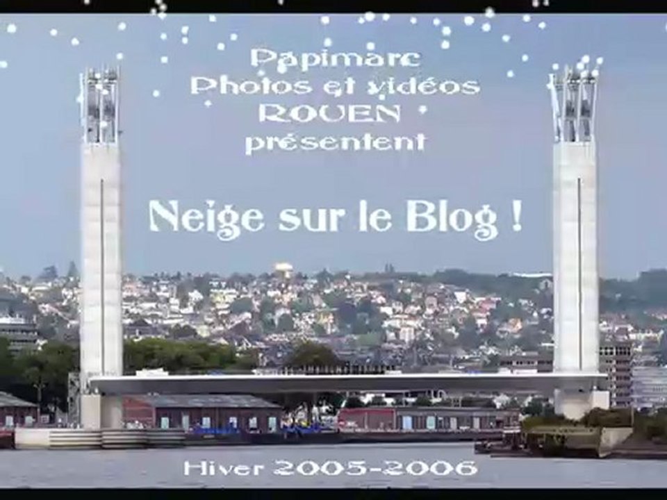 La neige arrive ....