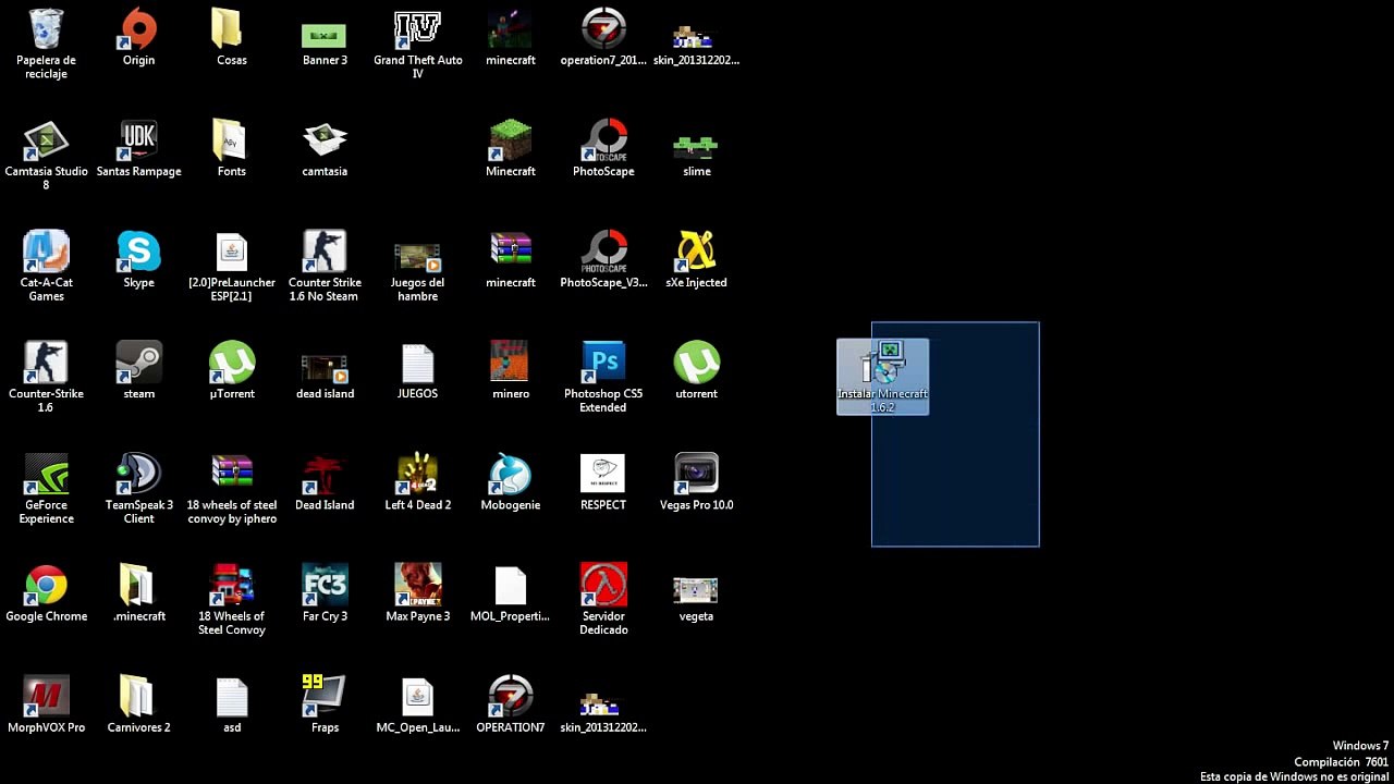 Descargar e Instalar Minecraft 1.6.2 & 1.6.4 + Carpeta .minecraft con 30 mods y forge incluido