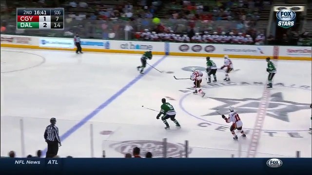 NHL player Patrik Nemeth gets puck caught in helmet visor