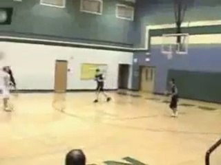 Badass High School White Boy Basketball Dunk