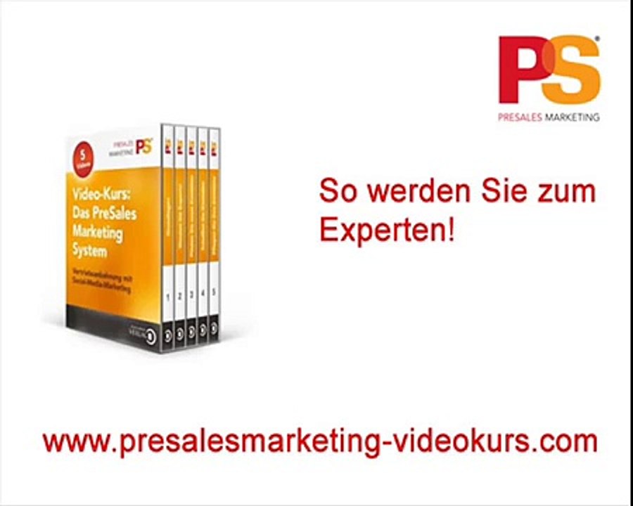 Video-Kurs PreSales Marketing