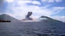 Volcano Eruptions With Shockwaves