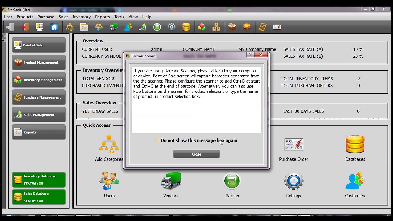 StarCode Point of Sale Tutorial