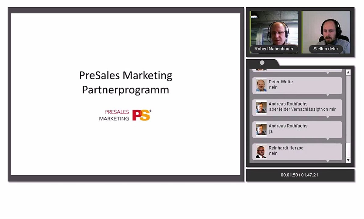 Vorstellung Partnerprogramm