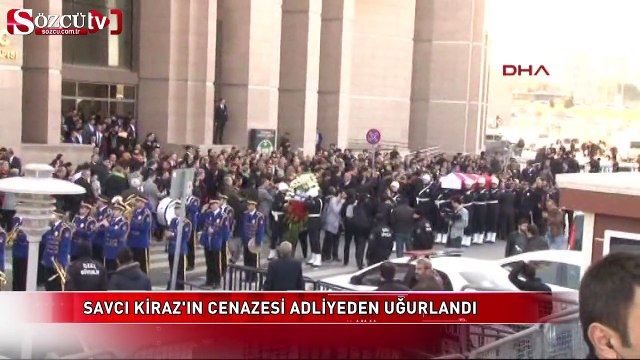 Savcı Kiraz'ın cenazesi adliyeden uğurlandı