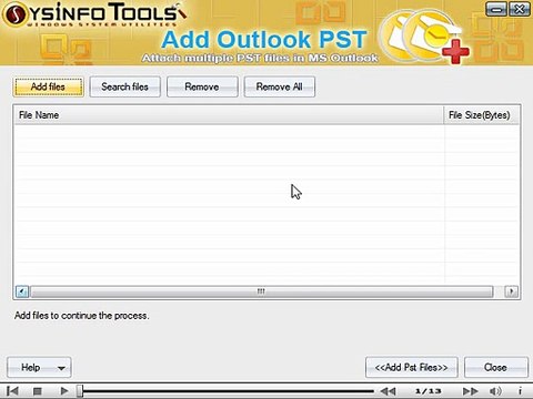 SysInfoTools Add Outlook PST