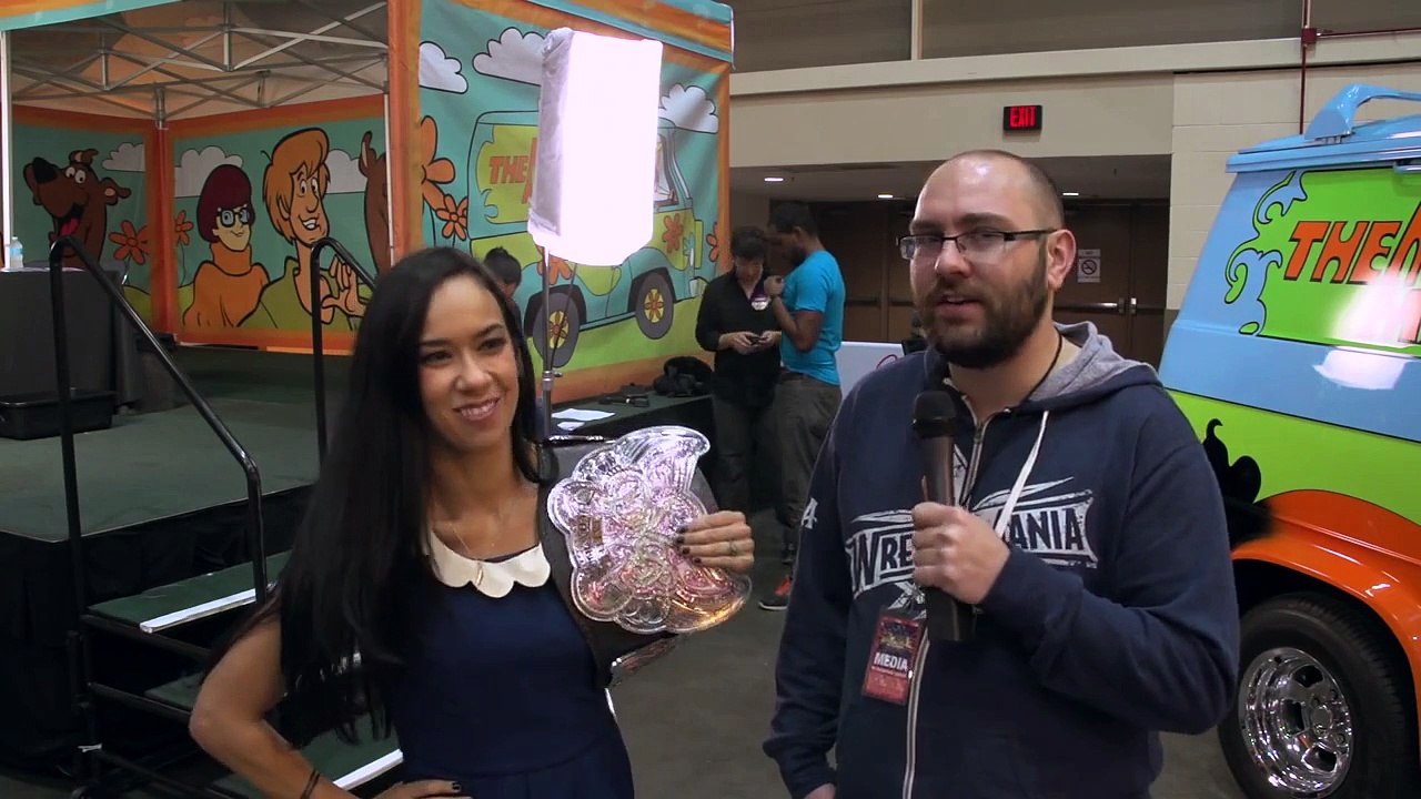 AJ Lee Very Happy Win WrestleMania 31