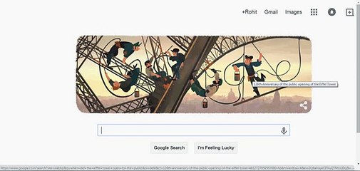 When did the Eiffel Tower open to the public March 31, 1889?