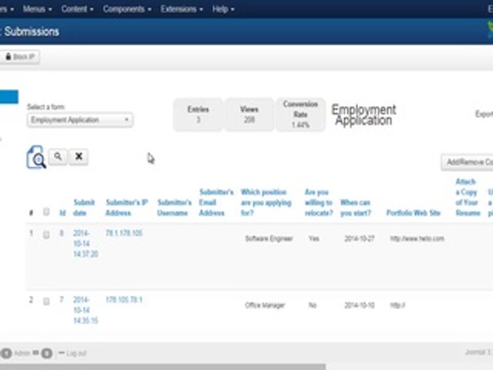 Joomla Form Maker Video 5