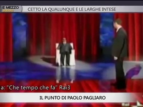 Otto e mezzo - Cetto La Qualunque e le larghe intese (04/01/14)