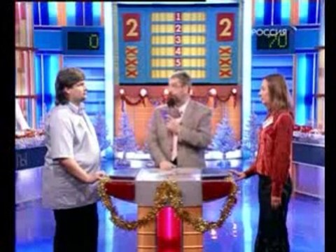 staroetv.su/ Сто к одному (Россия, 28.12.2008) «Солисты» — «Солистки»