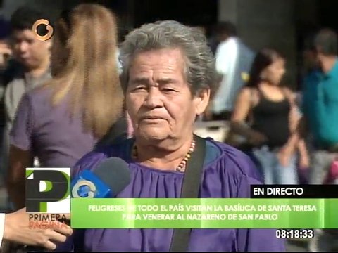 Creyentes agraden al Nazareno por los milagros