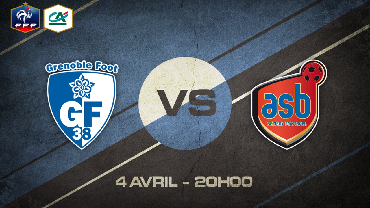 Samedi 4 avril à 20h00 - Grenoble Foot 38 - AS Béziers - CFA C