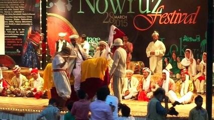 One day Jashan-e-Nowruz dated 28-03-2015 held in Islamabad Shakar pariyaan and Valley Hunza Young guys perform a play on stage