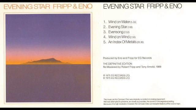 Brian Eno & Robert Fripp | Evening Star | Whole Album HD