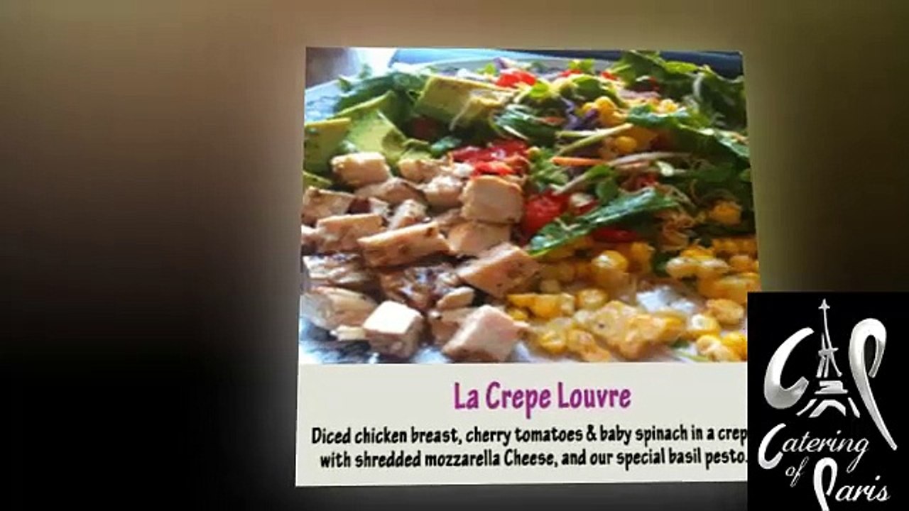 Savory Crepe Menu or Dinner Crepes Menu