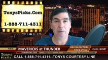 Oklahoma City Thunder vs. Dallas Mavericks Free Pick Prediction NBA Pro Basketball Odds Preview 4-1-2015
