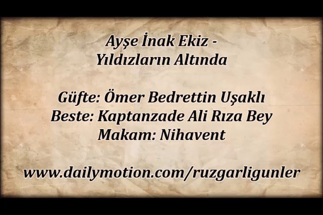 Ayşe İnak Ekiz-Yıldızların Altında