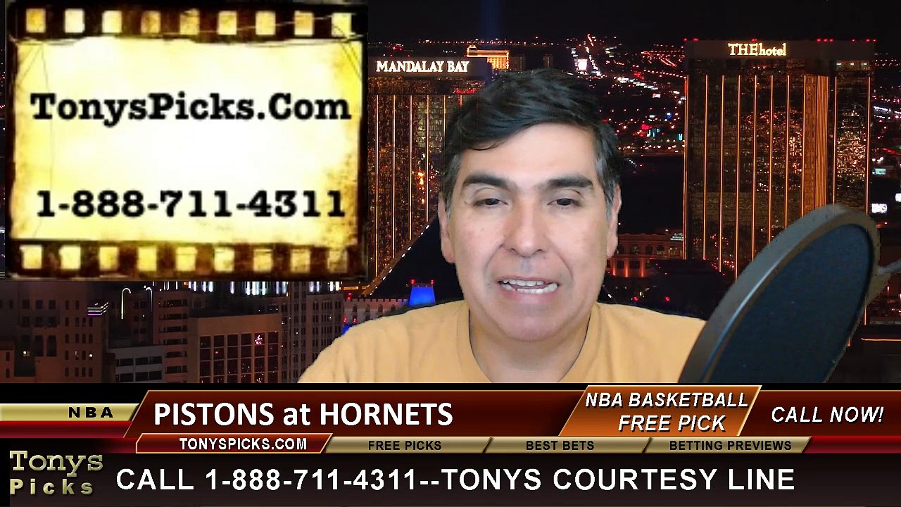 Charlotte Hornets vs. Detroit Pistons Free Pick Prediction NBA Pro Basketball Odds Preview 4-1-2015