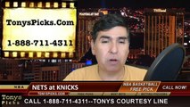 New York Knicks vs. Brooklyn Nets Free Pick Prediction NBA Pro Basketball Odds Preview 4-1-2015