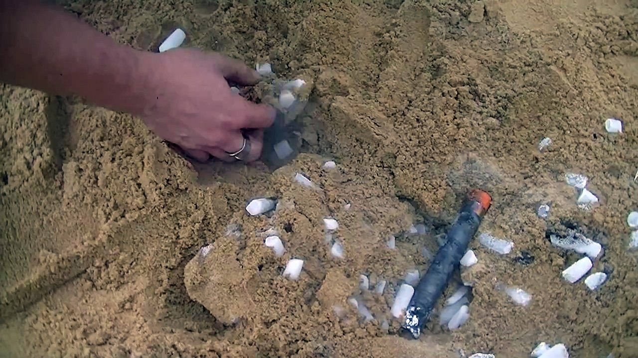 Aftermath of dry ice -Total Incineration-