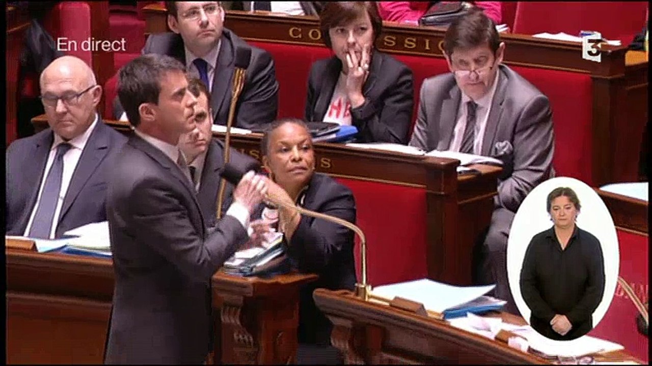 Manuel Valls : "Je n'accepterai plus que vous nous trainiez à chaque fois dans la boue"