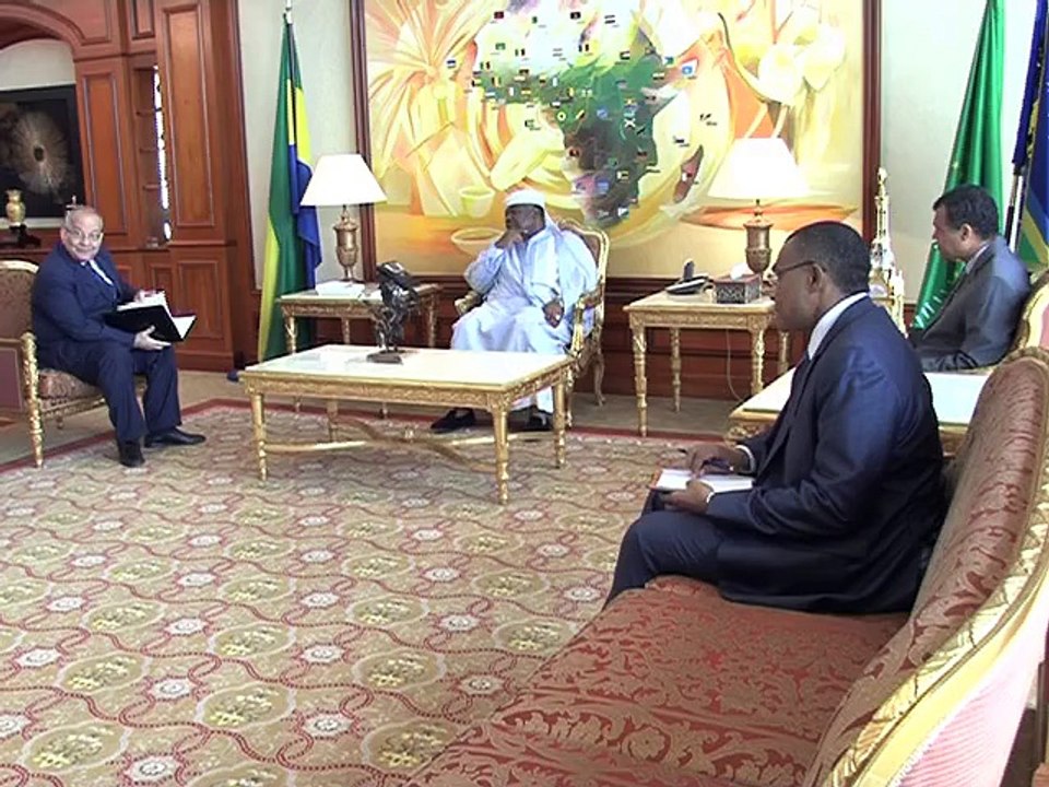 Audience du Président Ali Bongo Ondimba avec le secrétaire général de la CEEAC