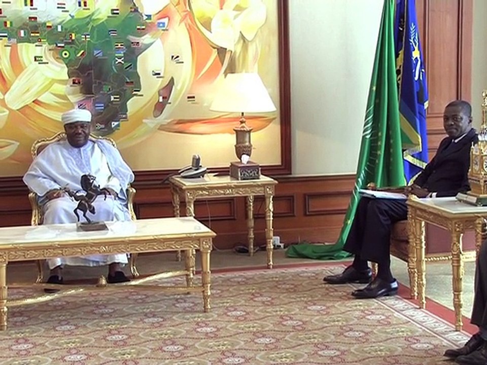 Audience du Président Ali Bongo Ondimba avec le nouveau juge de la Cour commune de justice et d'arbitrage (CCJA), Apolli