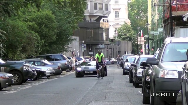 Stupid Cyclist Blocks LOUD Lambo Aventador TWICE!!