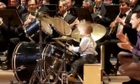 Three-Year-Old Drummer Leads Entire Orchestra