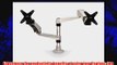 3M Easy Adjust Desk Mount Dual Monitor Arm Space Saving Design Monitors Up to 20 lbs and