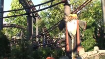 Flight of the Hippogriff ride POV with Hippogriff animatronic at the Wizarding World of Harry Potter