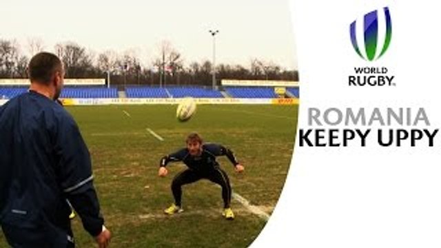 Rugby players show football talent