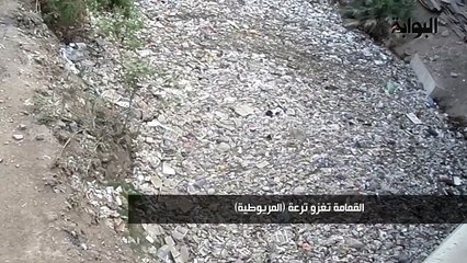 "القمامة تغزو "ترعة المريوطية