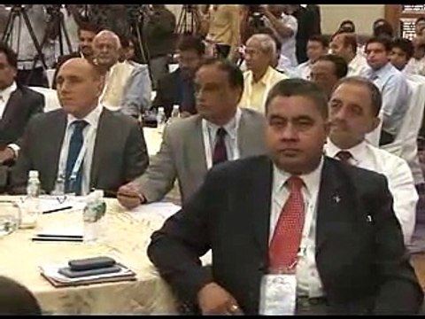 Gujarat Aero Conclave 2015 Aviation min Gajapathi Raju and Saurabh Patel