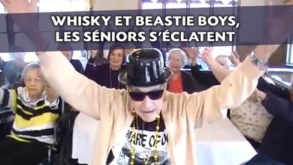 Whisky et Beastie Boys, les séniors s'éclatent en maison de retraite
