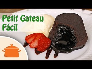 Petit Gateau Fácil (Com Chocolate em Pó e Sem Farinha)
