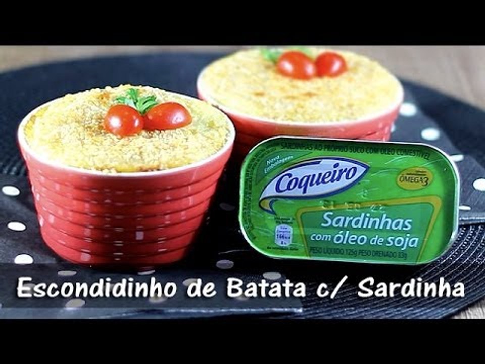 Escondidinho de Batata com Sardinha Coqueiro