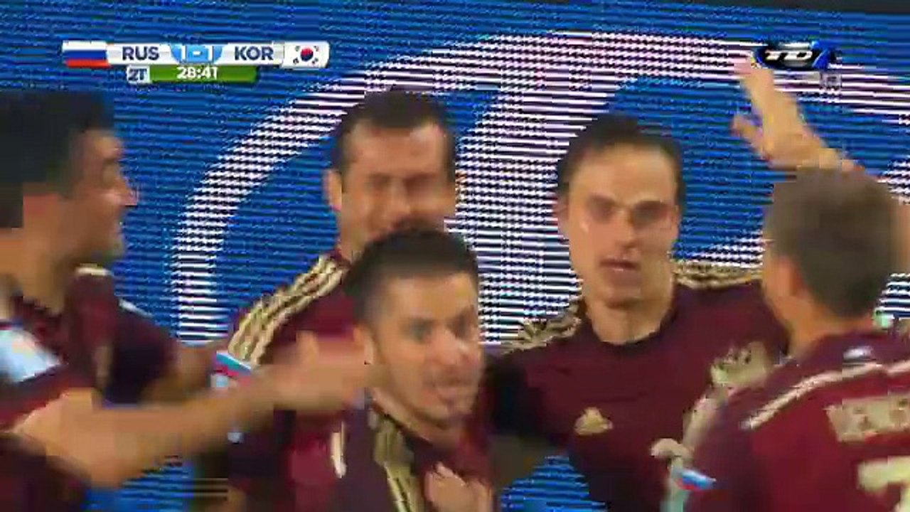 Gol: Rusia 1 - 1 República de Corea